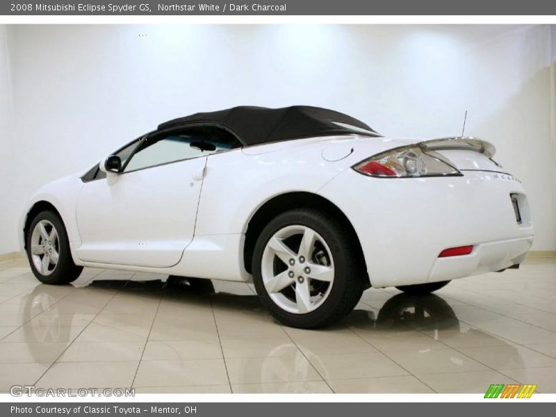 Northstar White / Dark Charcoal 2008 Mitsubishi Eclipse Spyder GS