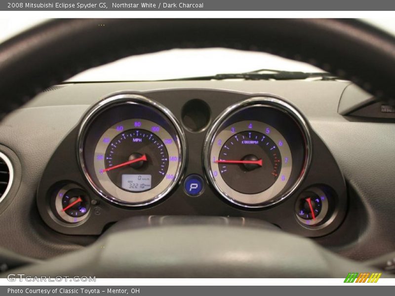 Northstar White / Dark Charcoal 2008 Mitsubishi Eclipse Spyder GS