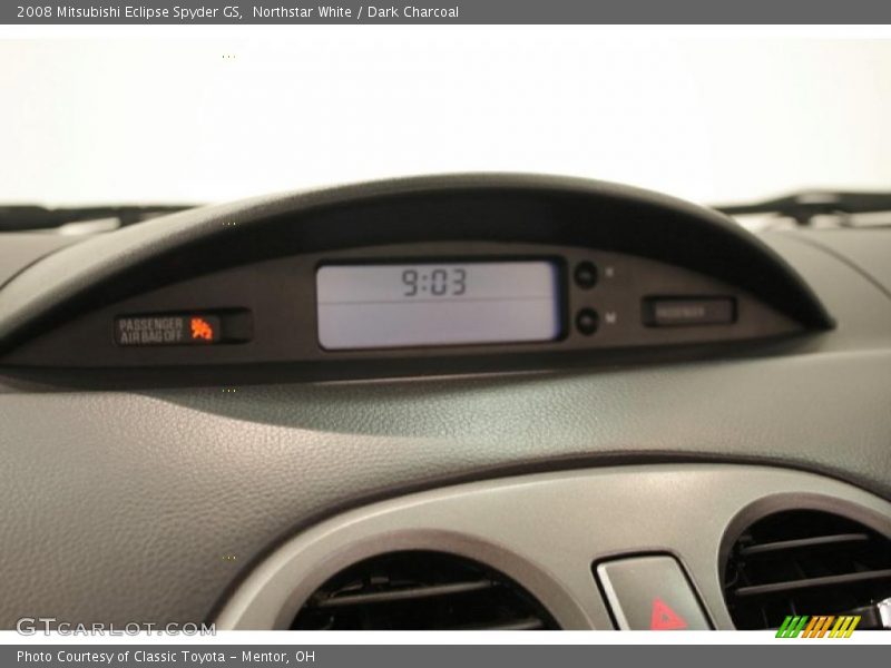 Northstar White / Dark Charcoal 2008 Mitsubishi Eclipse Spyder GS