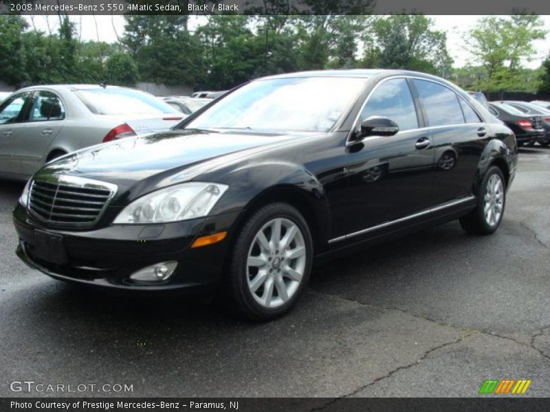 Black / Black 2008 Mercedes-Benz S 550 4Matic Sedan