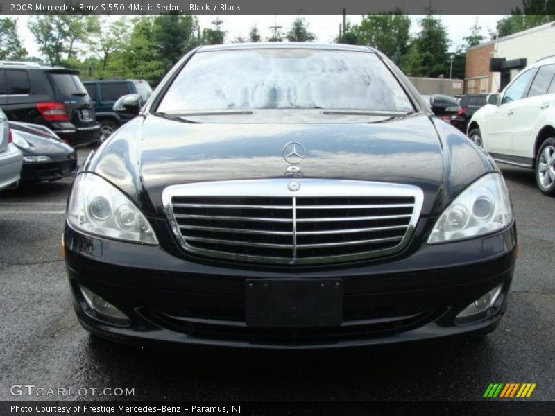 Black / Black 2008 Mercedes-Benz S 550 4Matic Sedan