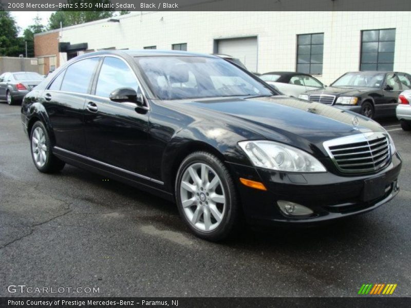 Black / Black 2008 Mercedes-Benz S 550 4Matic Sedan