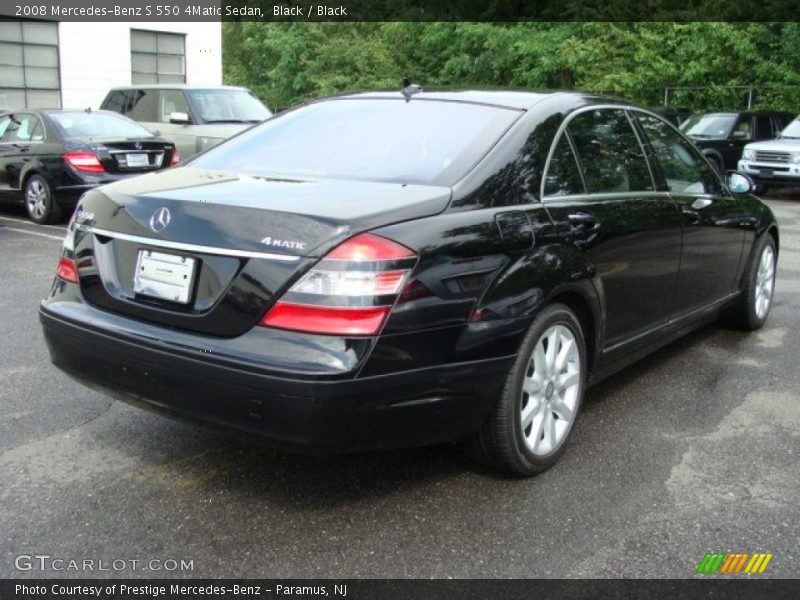 Black / Black 2008 Mercedes-Benz S 550 4Matic Sedan