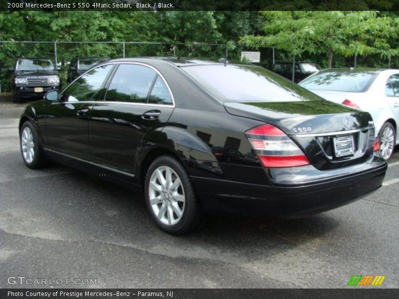 Black / Black 2008 Mercedes-Benz S 550 4Matic Sedan