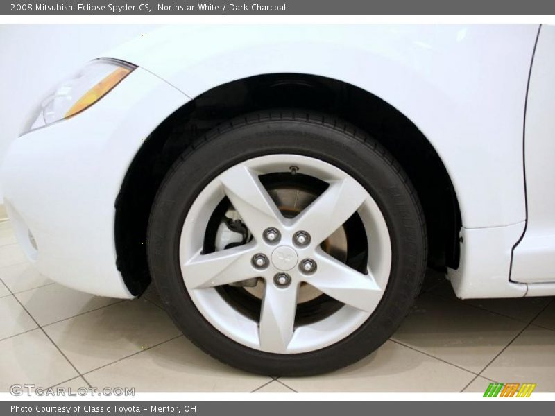 Northstar White / Dark Charcoal 2008 Mitsubishi Eclipse Spyder GS