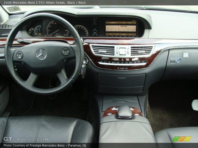 Black / Black 2008 Mercedes-Benz S 550 4Matic Sedan