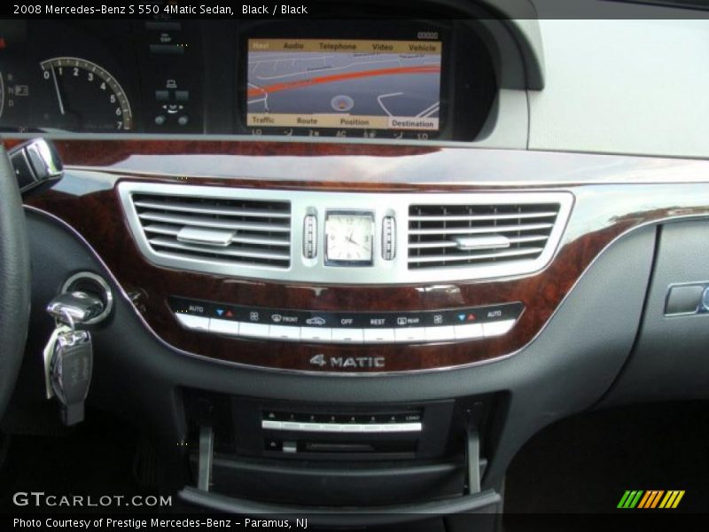 Black / Black 2008 Mercedes-Benz S 550 4Matic Sedan