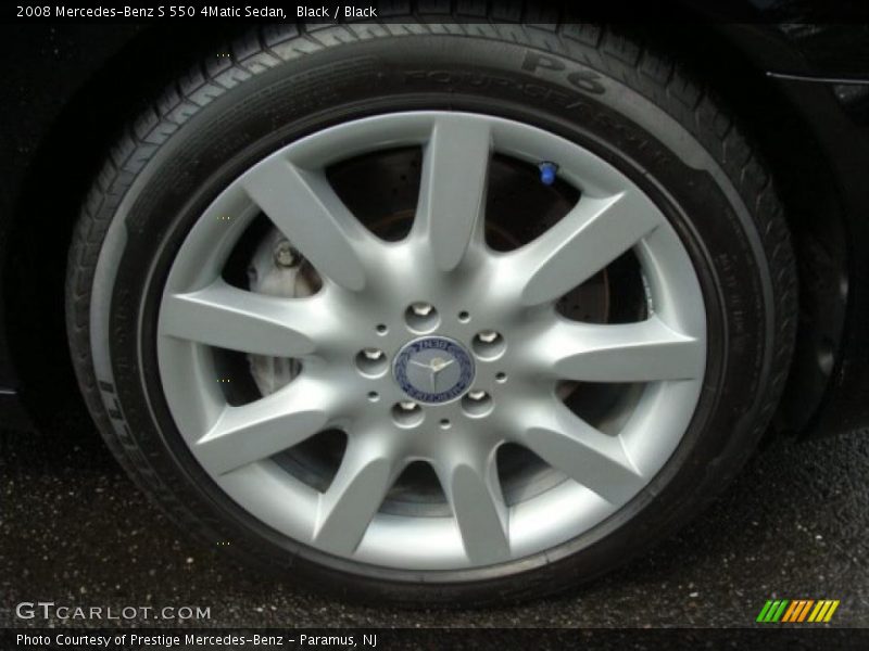 Black / Black 2008 Mercedes-Benz S 550 4Matic Sedan