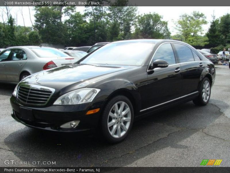 Black / Black 2008 Mercedes-Benz S 550 4Matic Sedan