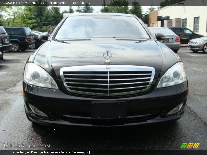 Black / Black 2008 Mercedes-Benz S 550 4Matic Sedan