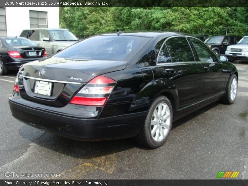 Black / Black 2008 Mercedes-Benz S 550 4Matic Sedan