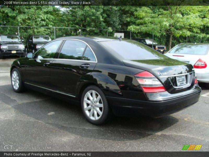 Black / Black 2008 Mercedes-Benz S 550 4Matic Sedan