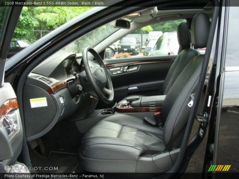 Black / Black 2008 Mercedes-Benz S 550 4Matic Sedan