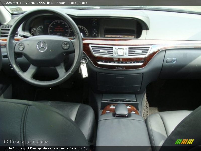 Black / Black 2008 Mercedes-Benz S 550 4Matic Sedan