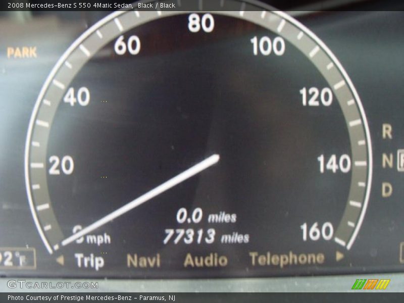 Black / Black 2008 Mercedes-Benz S 550 4Matic Sedan
