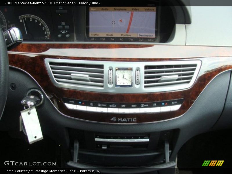 Black / Black 2008 Mercedes-Benz S 550 4Matic Sedan