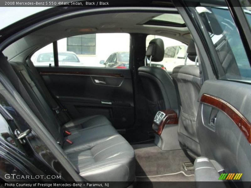 Black / Black 2008 Mercedes-Benz S 550 4Matic Sedan