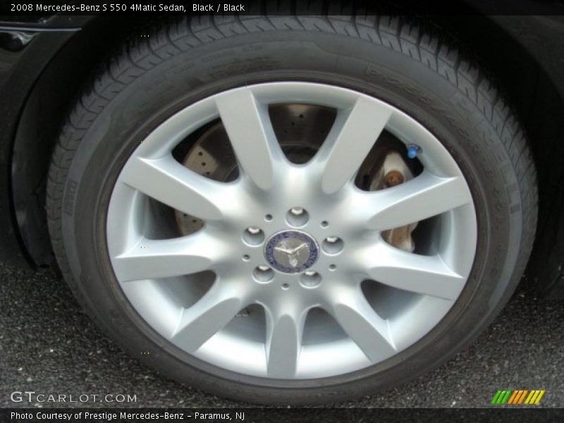 Black / Black 2008 Mercedes-Benz S 550 4Matic Sedan