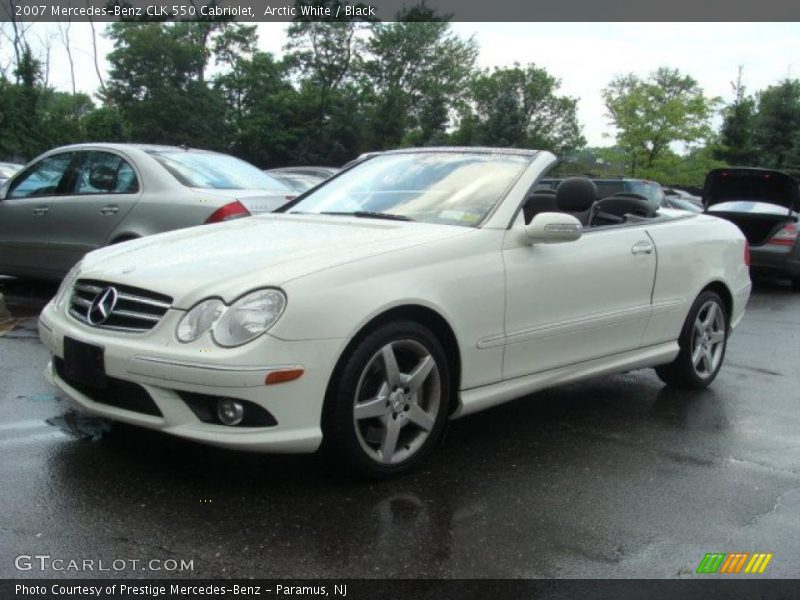 Arctic White / Black 2007 Mercedes-Benz CLK 550 Cabriolet