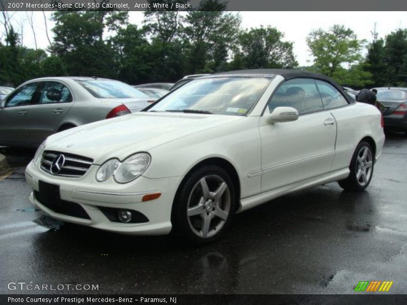 Arctic White / Black 2007 Mercedes-Benz CLK 550 Cabriolet