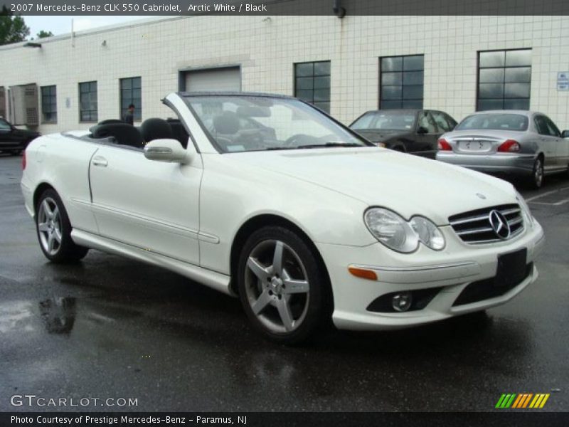 Arctic White / Black 2007 Mercedes-Benz CLK 550 Cabriolet