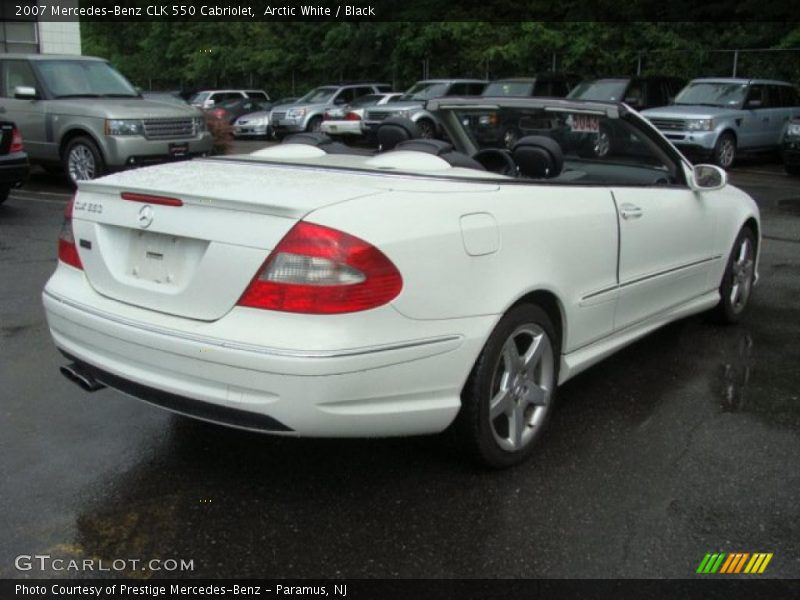 Arctic White / Black 2007 Mercedes-Benz CLK 550 Cabriolet