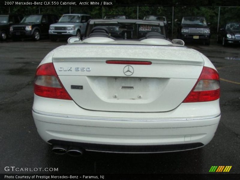 Arctic White / Black 2007 Mercedes-Benz CLK 550 Cabriolet