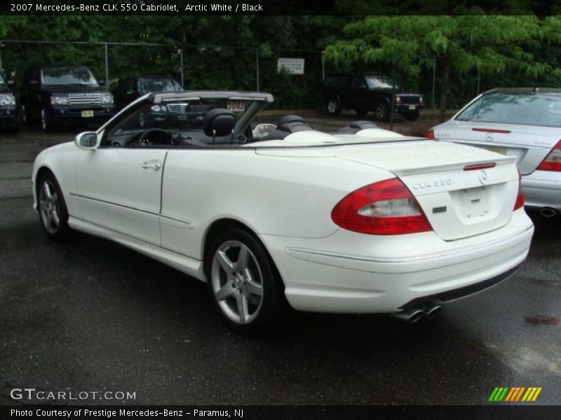 Arctic White / Black 2007 Mercedes-Benz CLK 550 Cabriolet