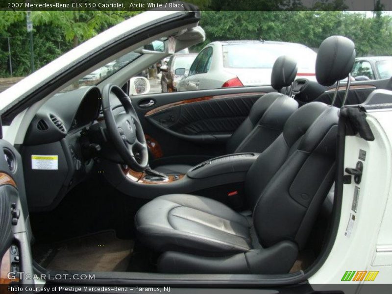 Arctic White / Black 2007 Mercedes-Benz CLK 550 Cabriolet