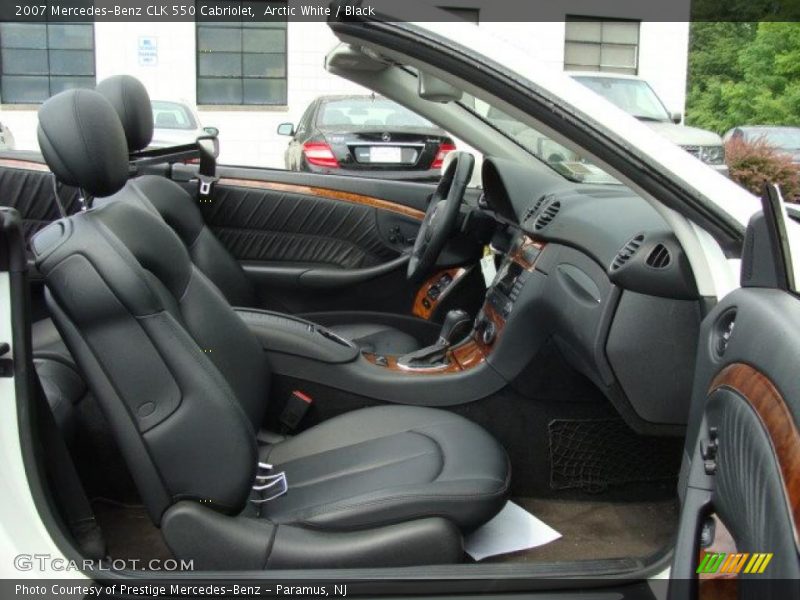 Arctic White / Black 2007 Mercedes-Benz CLK 550 Cabriolet
