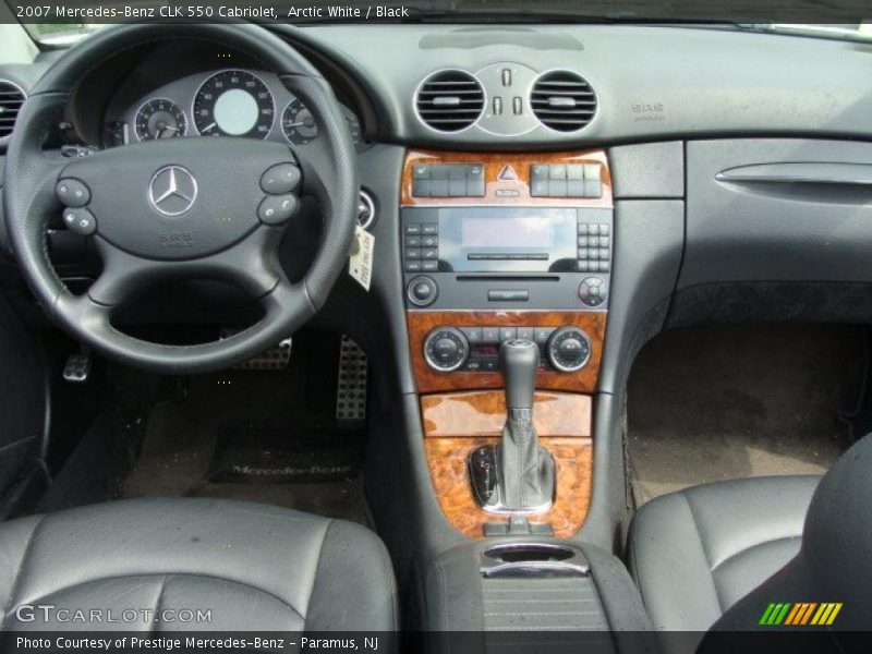 Arctic White / Black 2007 Mercedes-Benz CLK 550 Cabriolet