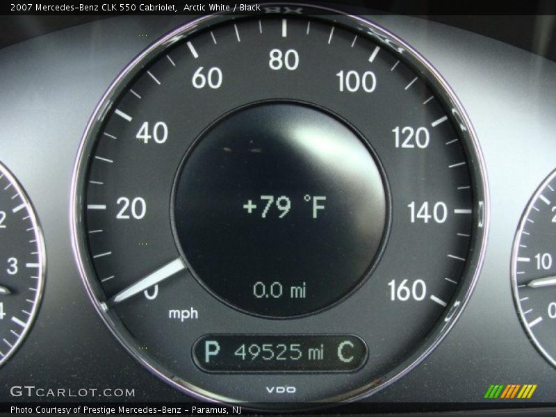 Arctic White / Black 2007 Mercedes-Benz CLK 550 Cabriolet