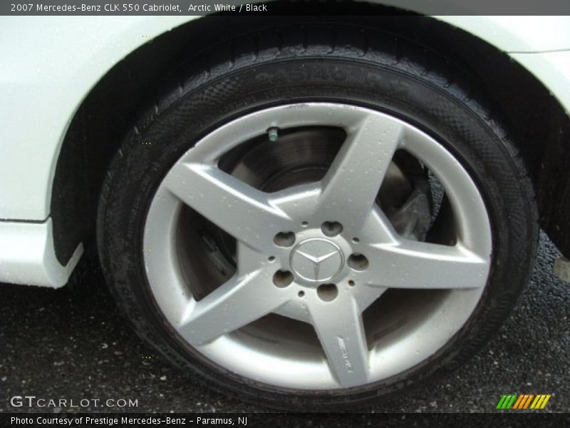 Arctic White / Black 2007 Mercedes-Benz CLK 550 Cabriolet