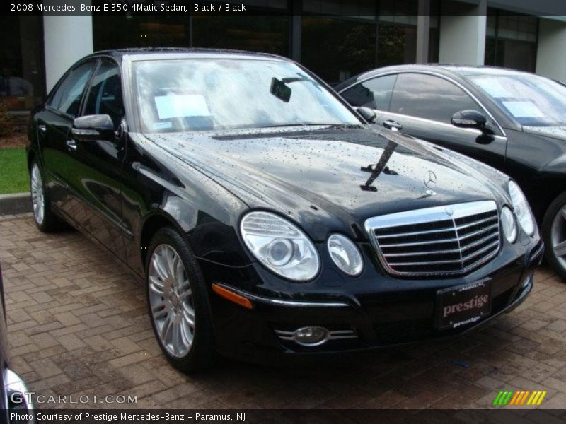 Black / Black 2008 Mercedes-Benz E 350 4Matic Sedan