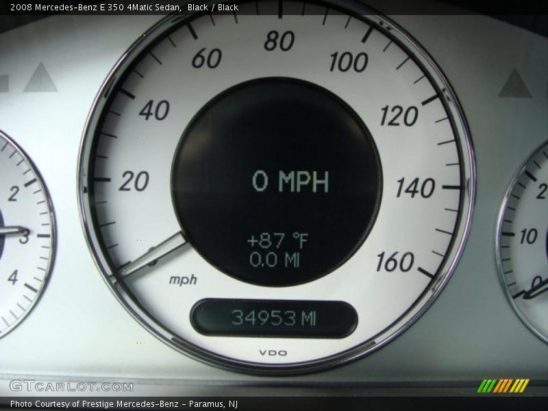 Black / Black 2008 Mercedes-Benz E 350 4Matic Sedan