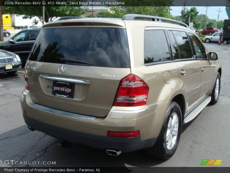 Sand Beige Metallic / Macadamia 2008 Mercedes-Benz GL 450 4Matic