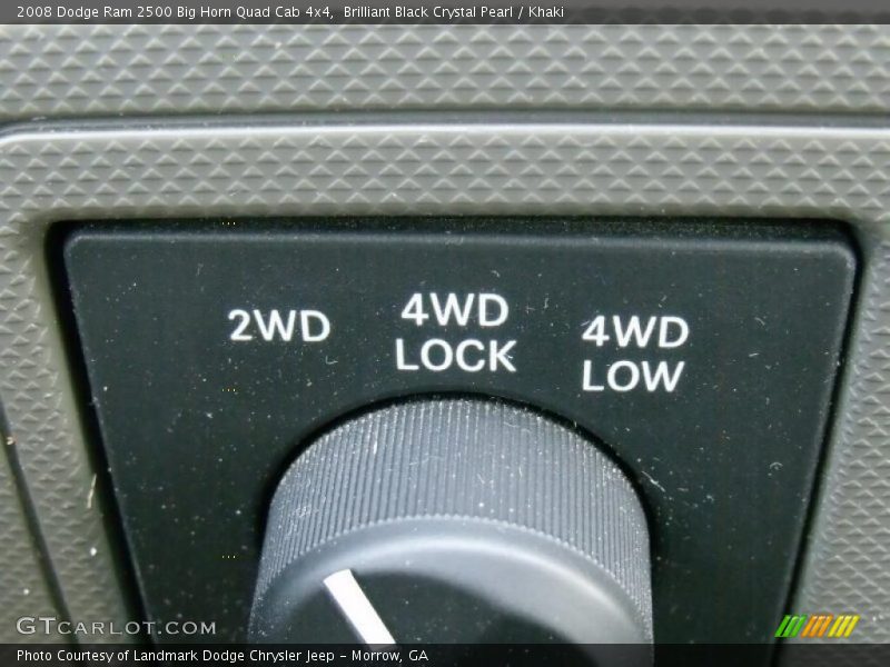 Brilliant Black Crystal Pearl / Khaki 2008 Dodge Ram 2500 Big Horn Quad Cab 4x4