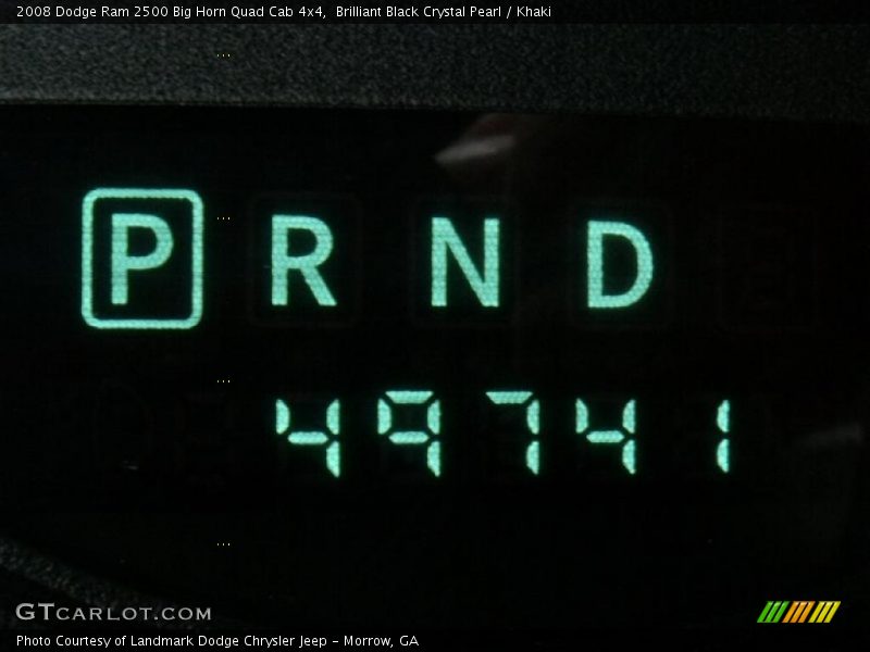 Brilliant Black Crystal Pearl / Khaki 2008 Dodge Ram 2500 Big Horn Quad Cab 4x4