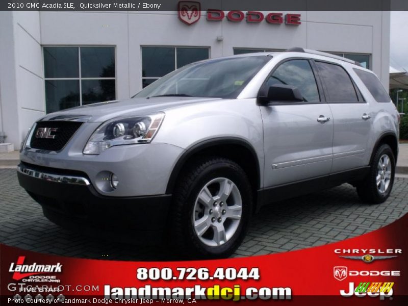 Quicksilver Metallic / Ebony 2010 GMC Acadia SLE