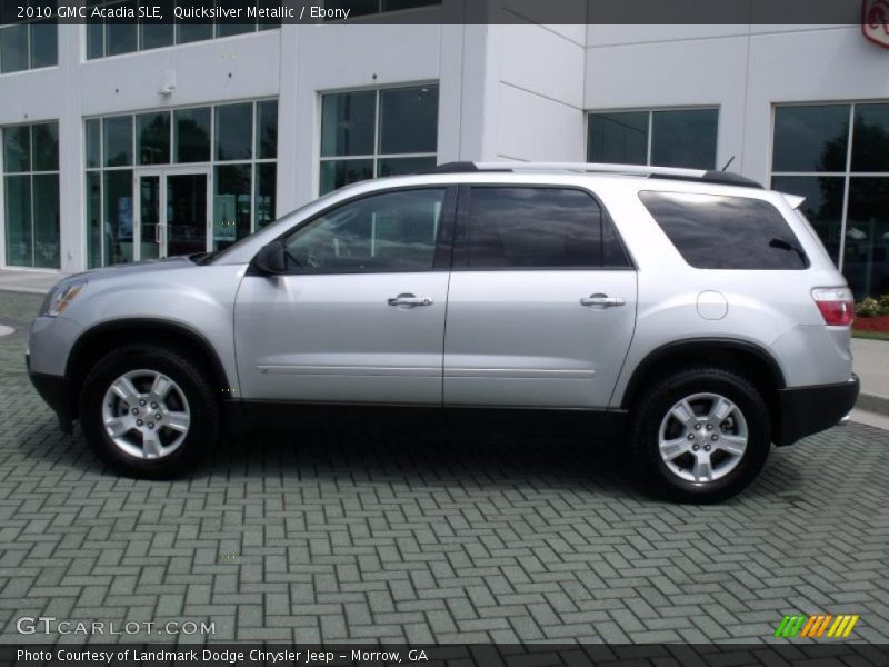 Quicksilver Metallic / Ebony 2010 GMC Acadia SLE