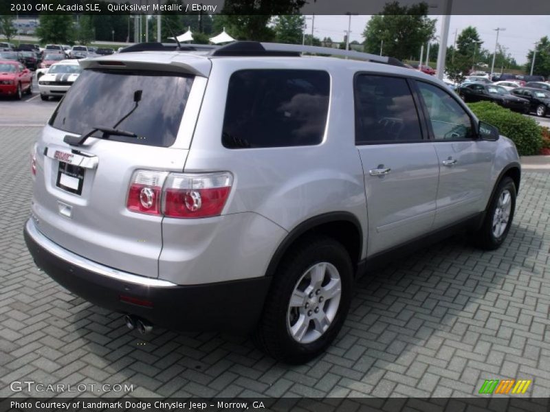 Quicksilver Metallic / Ebony 2010 GMC Acadia SLE