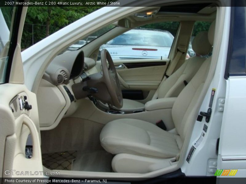 Arctic White / Stone 2007 Mercedes-Benz C 280 4Matic Luxury