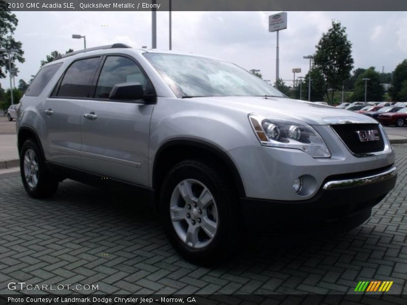 Quicksilver Metallic / Ebony 2010 GMC Acadia SLE