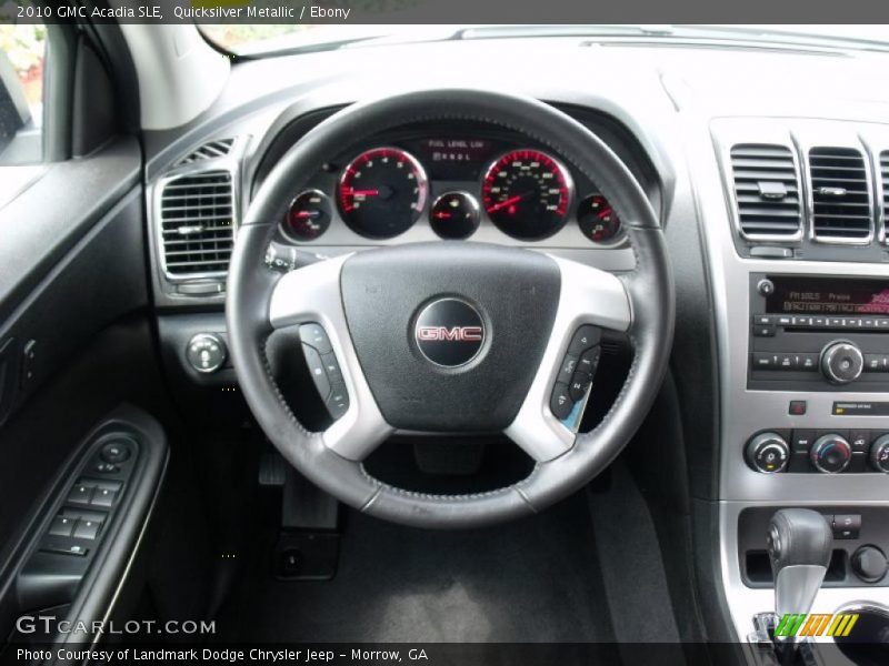 Quicksilver Metallic / Ebony 2010 GMC Acadia SLE