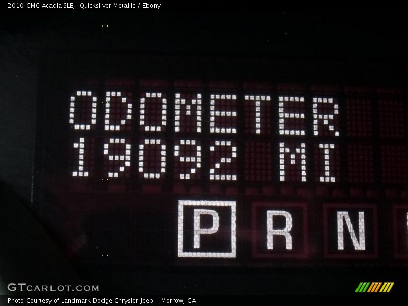 Quicksilver Metallic / Ebony 2010 GMC Acadia SLE