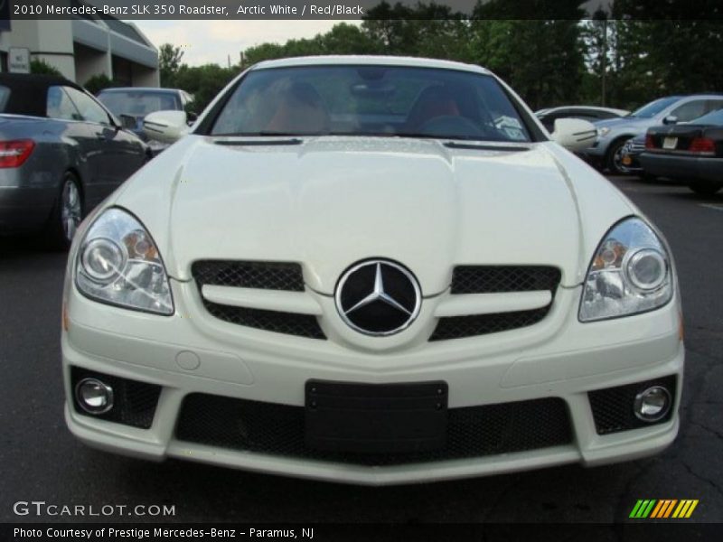 Arctic White / Red/Black 2010 Mercedes-Benz SLK 350 Roadster