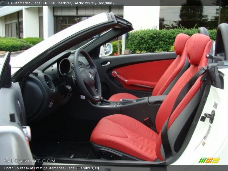 Arctic White / Red/Black 2010 Mercedes-Benz SLK 350 Roadster