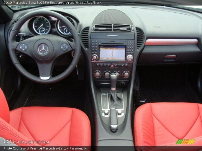 Arctic White / Red/Black 2010 Mercedes-Benz SLK 350 Roadster