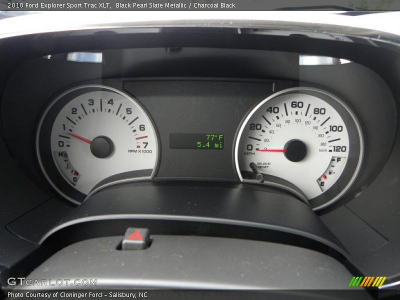 Black Pearl Slate Metallic / Charcoal Black 2010 Ford Explorer Sport Trac XLT