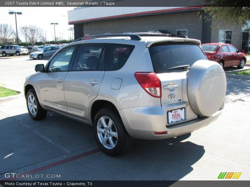 Savannah Metallic / Taupe 2007 Toyota RAV4 Limited 4WD
